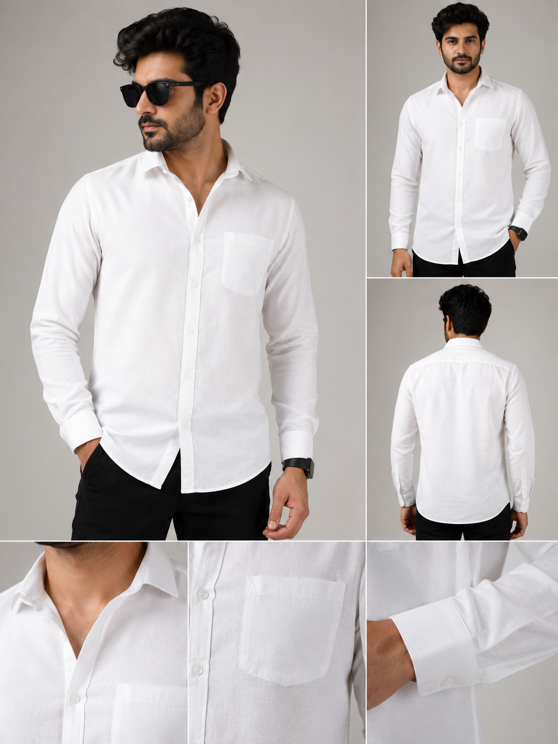 Classic White Linen Shirt